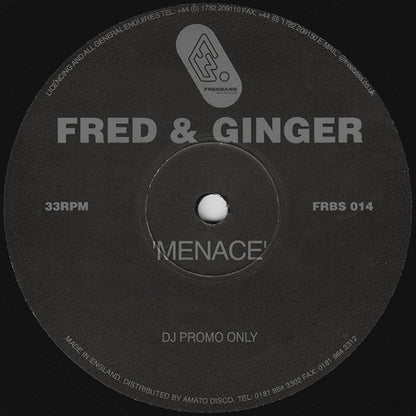 Fred & Ginger : Menace (12", S/Sided, Promo)