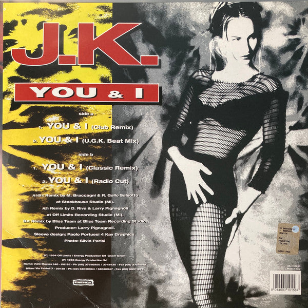 J.K. : You & I (Remix '95) (12", RP)