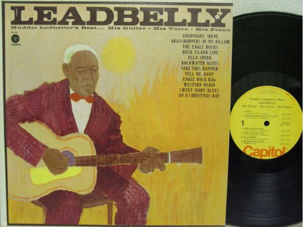 Leadbelly : Huddie Ledbetter's Best... His Guitar - His Voice - His Piano (LP, Comp)