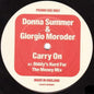 Donna Summer & Giorgio Moroder : Carry On (12", Promo)