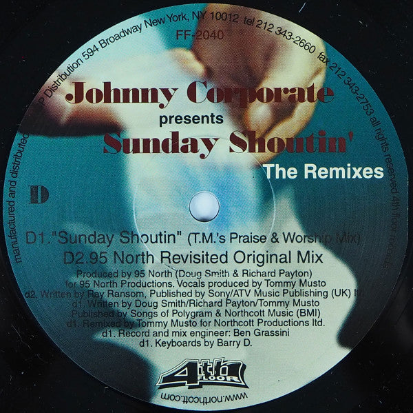 Johnny Corporate : Sunday Shoutin' (The Remixes) (2x12")