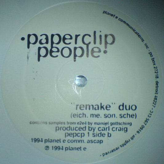 Paperclip People : Remake (12", Whi)