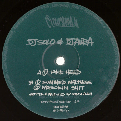 Solo* & Aura* : Take Heed (12", EP)
