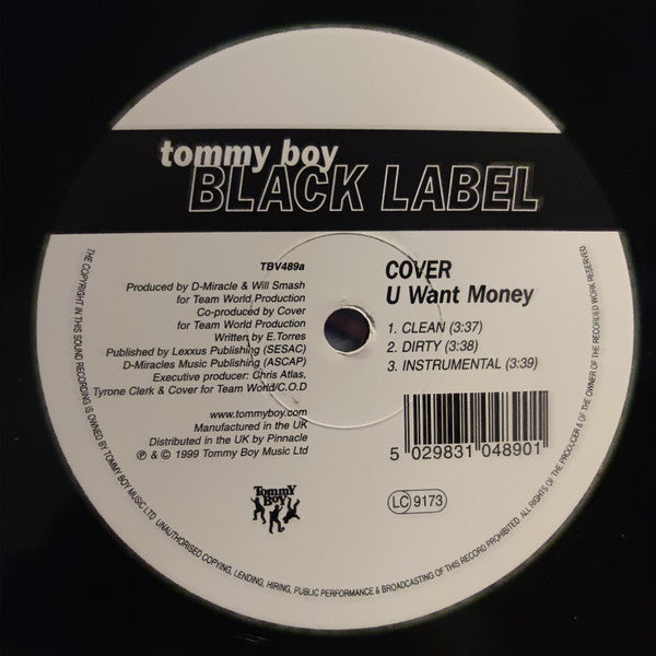 Cover : U Want Money (12", Maxi)