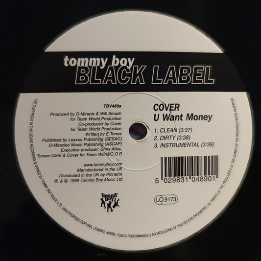 Cover : U Want Money (12", Maxi)
