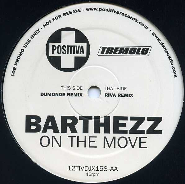 Barthezz : On The Move (12", Promo)