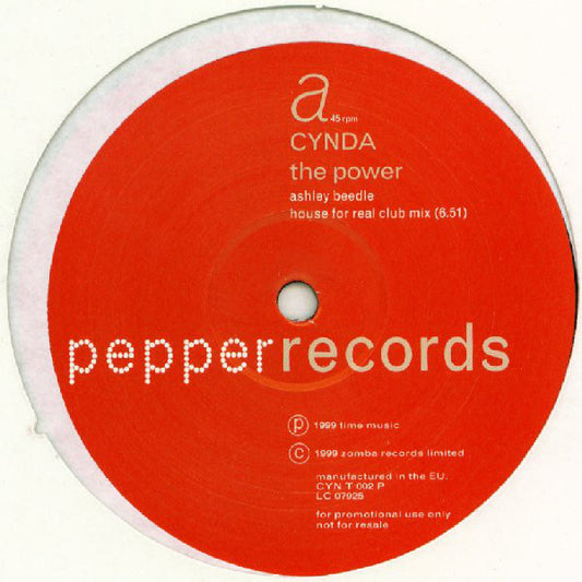Cynda : The Power (12", Promo)