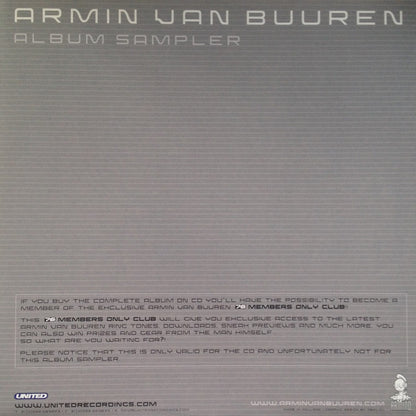 Armin van Buuren : 76 Album Sampler - Part 1 Of 3 (12", Smplr)