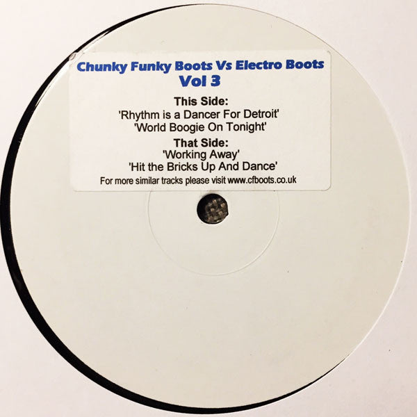 Various : Chunky Funky Boots Vs. Electro Boots Vol. 3 (12", Unofficial, W/Lbl)