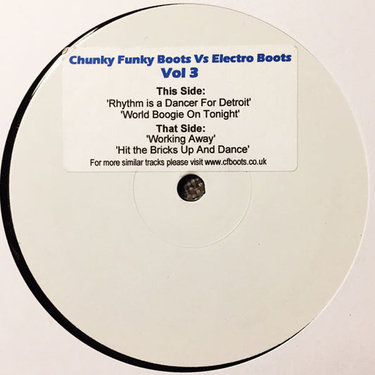Various : Chunky Funky Boots Vs. Electro Boots Vol. 3 (12", Unofficial, W/Lbl)