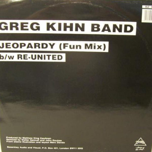 Greg Kihn Band : Jeopardy (12")