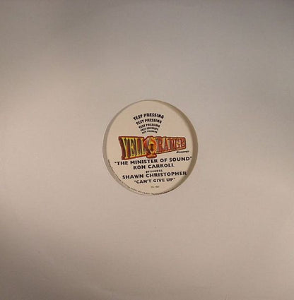 The Minister Of Sound Ron Carroll* Presents Shawn Christopher : Can't Give Up (12", TP, Ora)