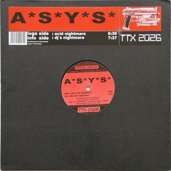 A*S*Y*S** : Acid Nightmare / DJ's Nightmare (12")