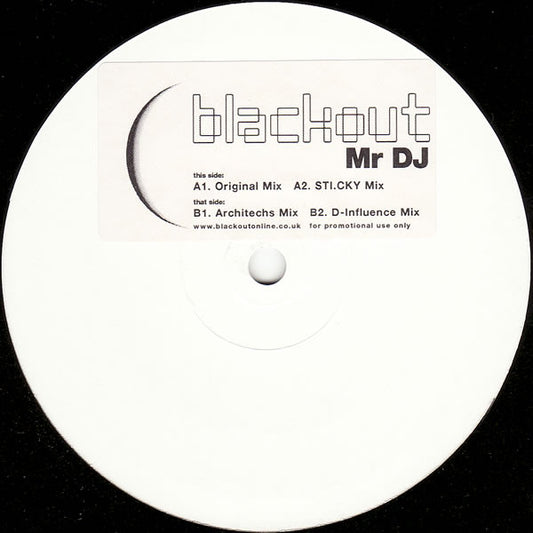 Blackout (30) : Mr DJ (12", Promo, W/Lbl, Sti)