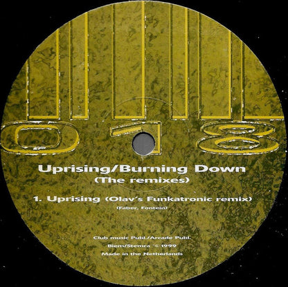Silvio Ecomo / D-Tune (3) : Uprising/Burning Down (The Remixes) (12")