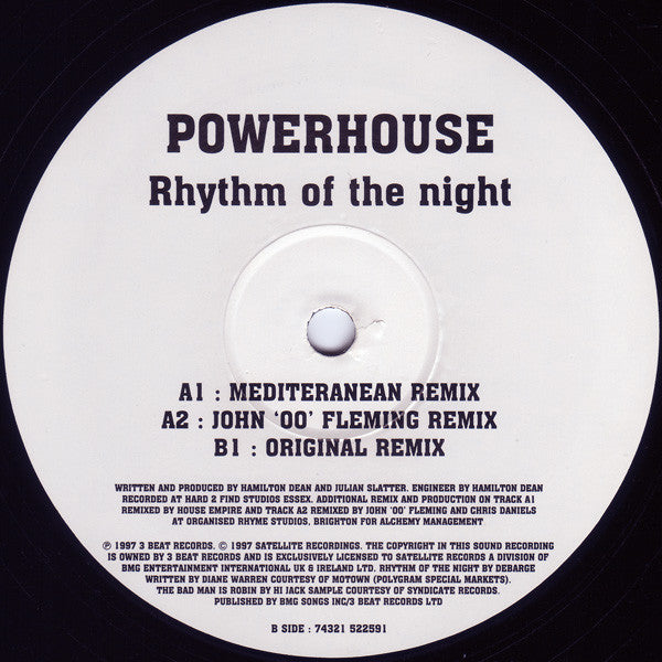 Powerhouse (3) : Rhythm Of The Night (12")