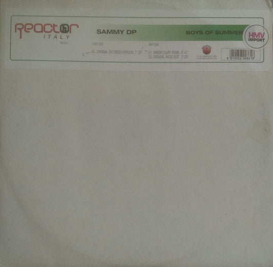 DJ Sammy : Boys Of Summer (12")