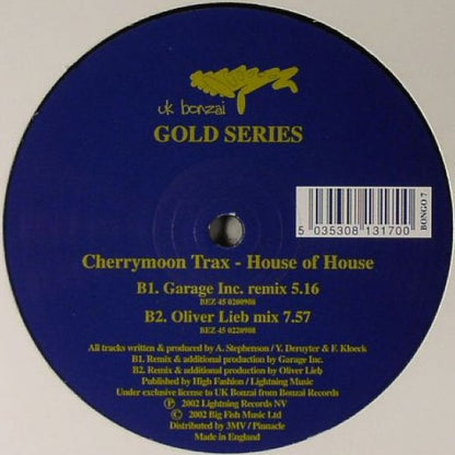 Cherrymoon Trax* : House Of House (12")
