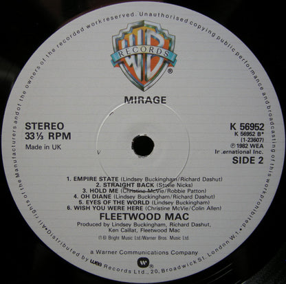 Fleetwood Mac : Mirage (LP, Album)
