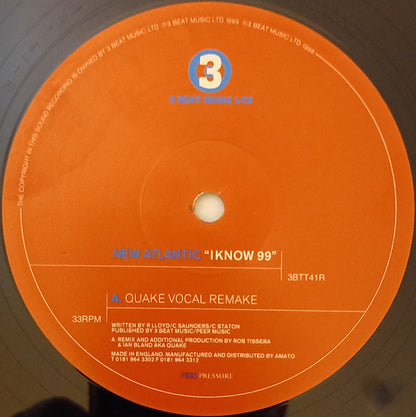 New Atlantic : I Know 99 (12", Single)