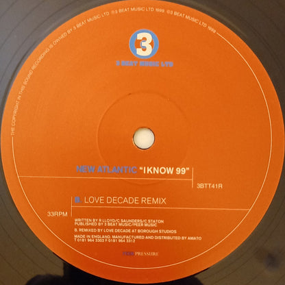 New Atlantic : I Know 99 (12", Single)