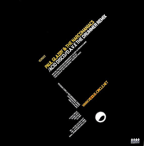 Paul Glazby & The Narcomaniacs* : Acid Disco (12")
