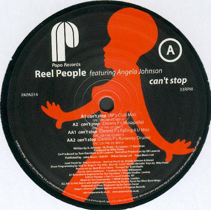 Reel People Featuring Angela Johnson : Can't Stop (12")