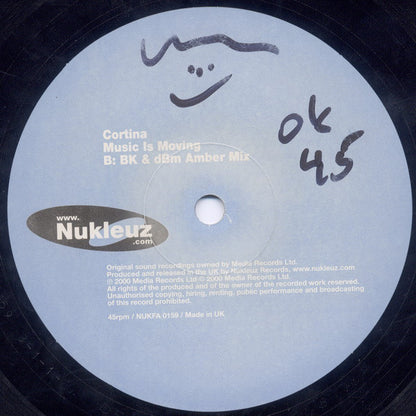 Cortina : Music Is Moving (Remixes - Part 1) (12")