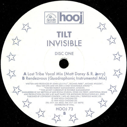 Tilt : Invisible (Disc One) (12", Single, Promo)