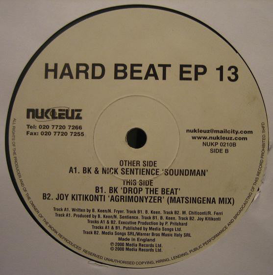 Various : Hard Beat EP 13 (12", EP)