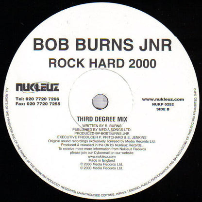 Bob Burns Jnr* : Rock Hard 2000 (12")