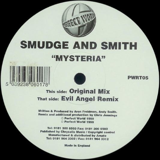 Smudge And Smith* : Mysteria (12")