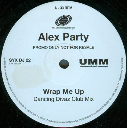 Alex Party : Wrap Me Up (2x12", Promo)