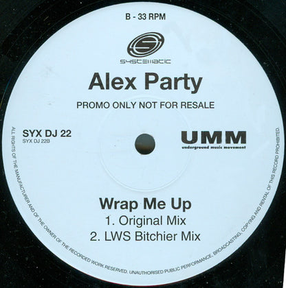 Alex Party : Wrap Me Up (2x12", Promo)