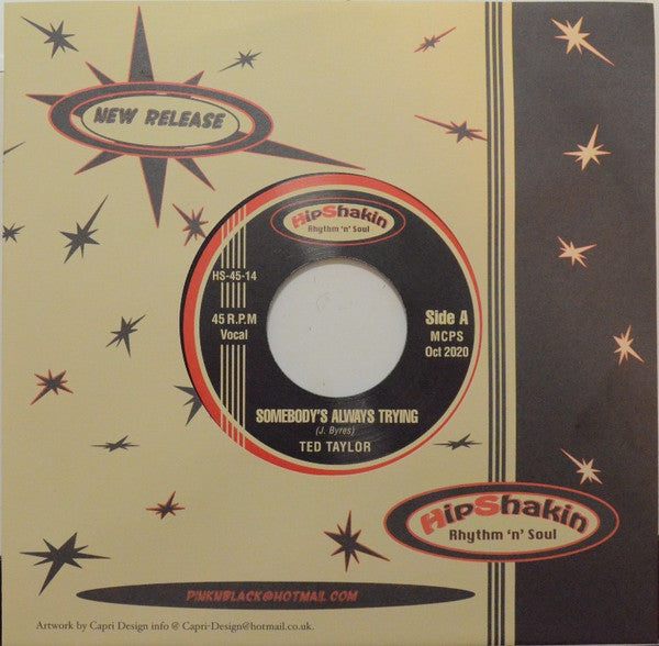 Ted Taylor / Marjorie Black : Somebody's Always Trying / One More Hurt (7", Single)