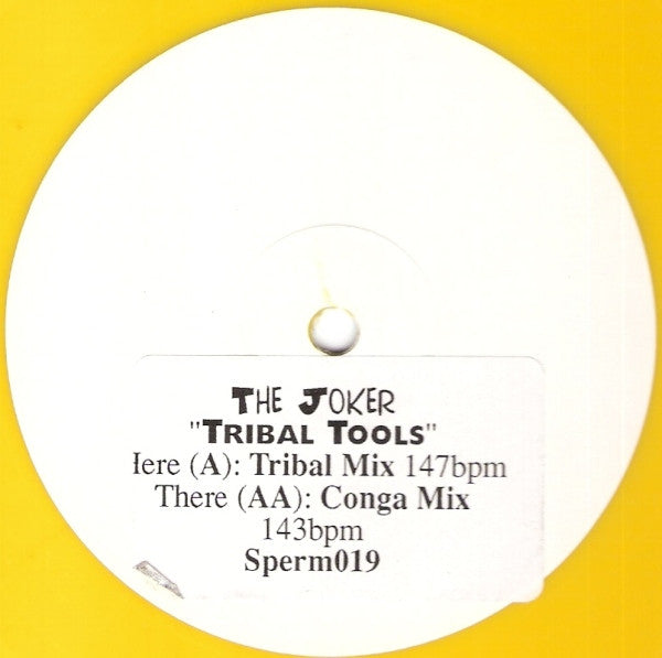 The Joker : Tribal Tools (12", Promo, Yel)