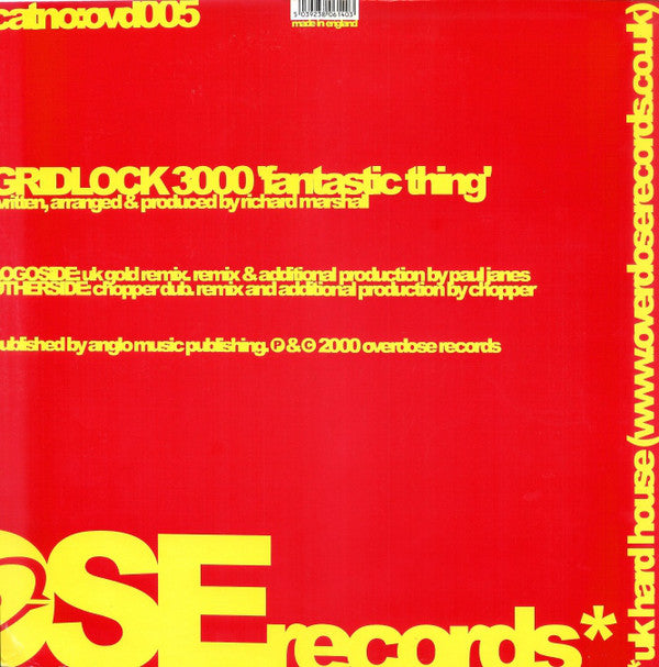 Gridlock 3000 : Fantastic Thing (12")