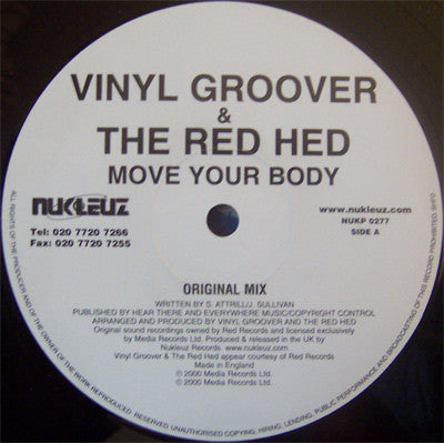 Vinylgroover & The Red Hed : Move Your Body (12")