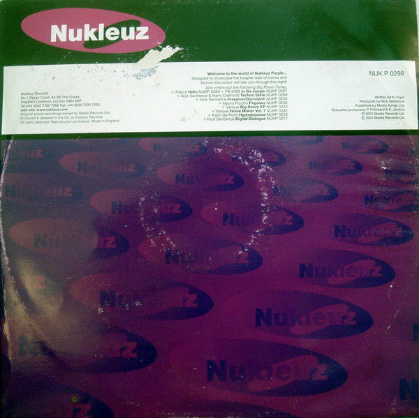 Nick Sentience : Ride The Groove (12")
