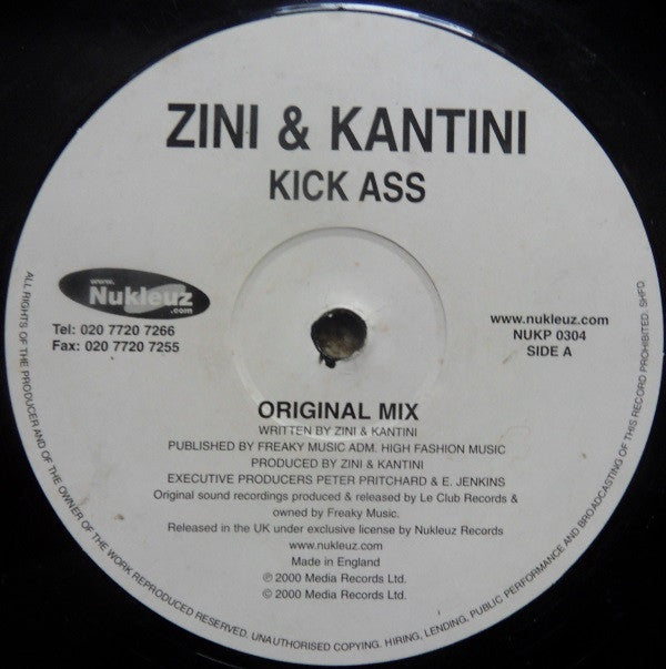 Zini & Kantini : Kick Ass (12")