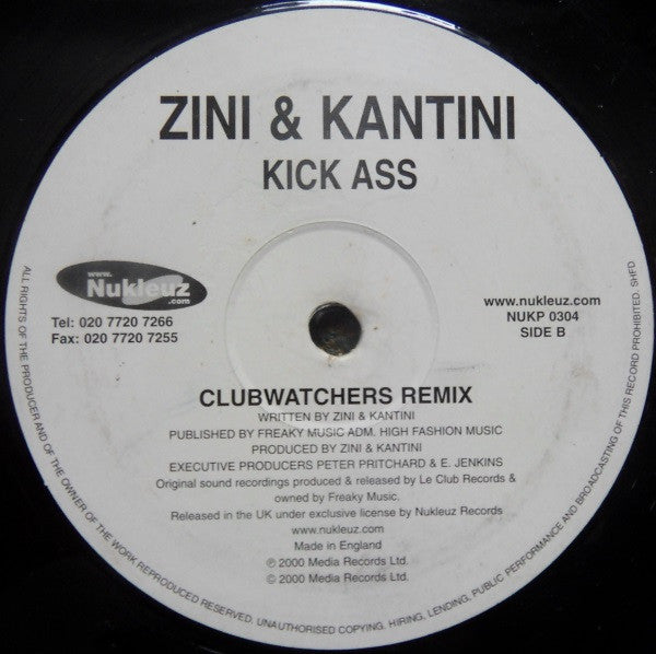 Zini & Kantini : Kick Ass (12")