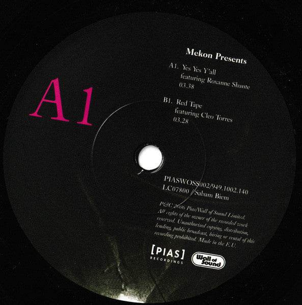 Mekon Featuring Roxanne Shante* : Yes Yes Y'all (7")