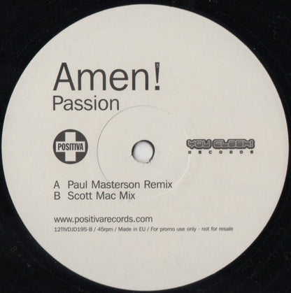 Amen! UK : Passion (2x12", Promo)