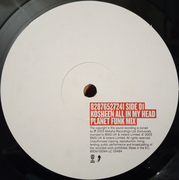 Kosheen : All In My Head (12", Single)