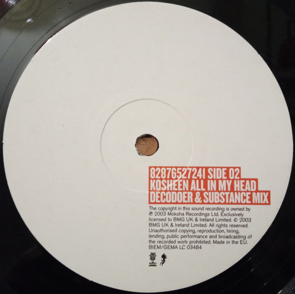Kosheen : All In My Head (12", Single)