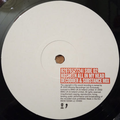 Kosheen : All In My Head (12", Single)