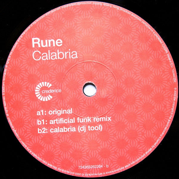 Rune : Calabria (12")
