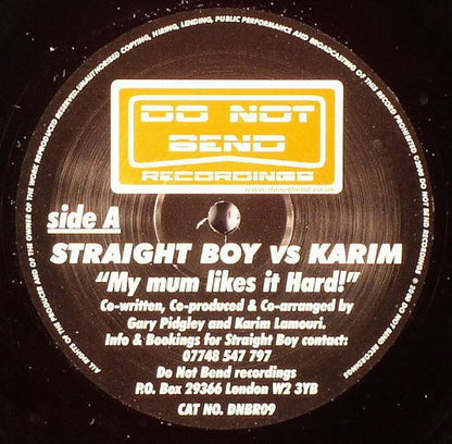 Straight Boy Vs Karim* : My Mum Likes It Hard! / Pandora (12")