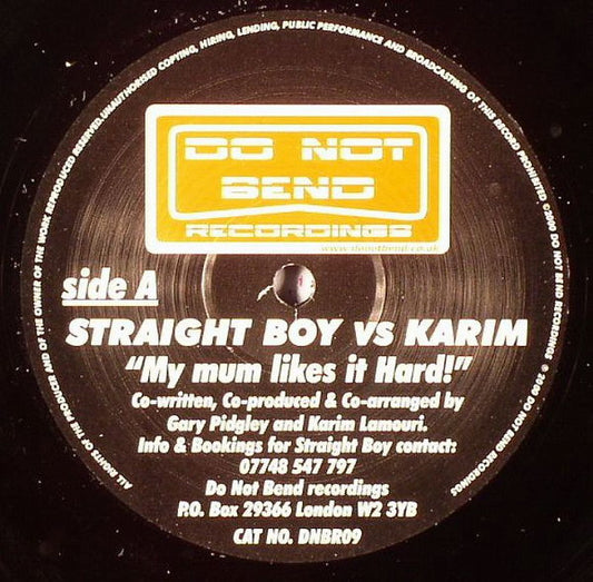 Straight Boy Vs Karim* : My Mum Likes It Hard! / Pandora (12")