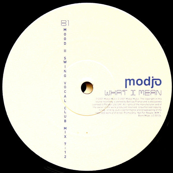 Modjo : What I Mean (2x12", Promo)